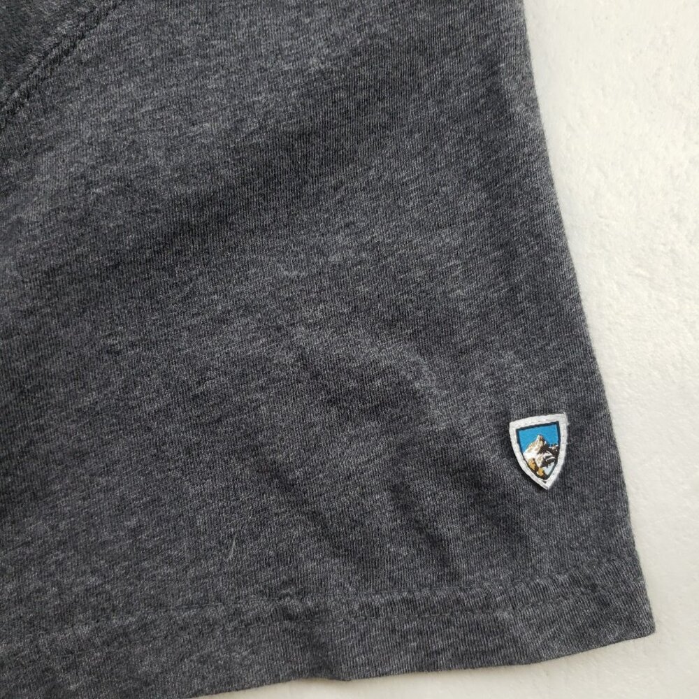 Kuhl Wildfibre Organic Cotton Tee Mens Large Gray Short Sleeve Crew Neck Shirt - Picture 3 of 11